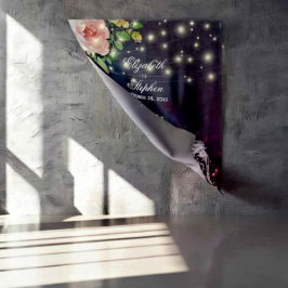 Tapiz Fondo para cabina de fotos de boda Chic Floral Mas