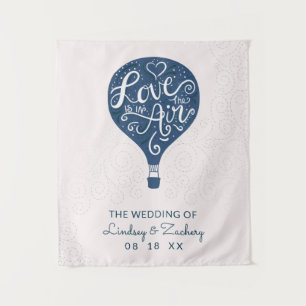 Tapiz Fondo para cabina de fotos de boda naval con letra