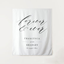 Fondo para ceremonia de boda para siempre y siempr