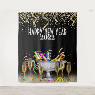 Tapiz Fondo para fotomatón de Año Nuevo Feliz