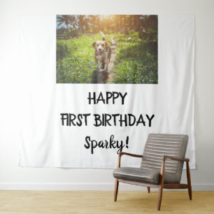 Tapiz Fondo para Fotomatón de Cumpleaños de Cachorro