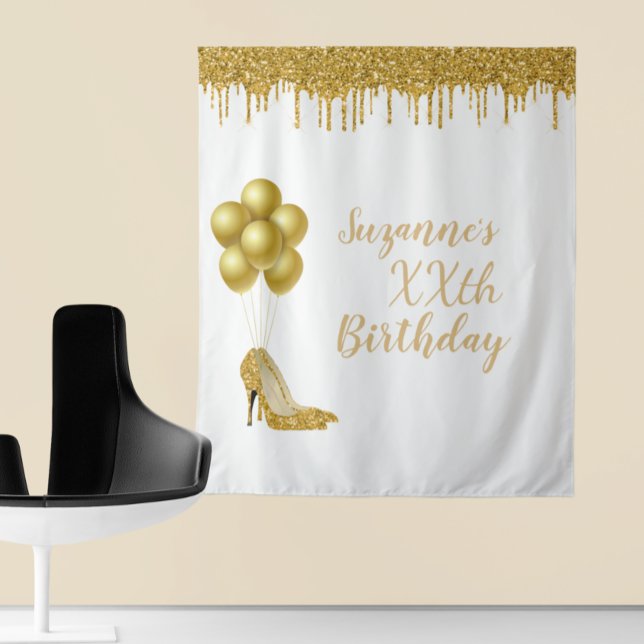 Tapiz Fondo para Fotos Cumpleaños Personalizado Brillo D (Subido por el creador)