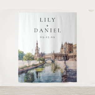 Tapiz Fondo para fotos de boda en Sevilla España