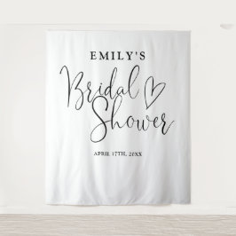 Tapiz Fondo para Fotos de Despedida de Soltera en Blanco