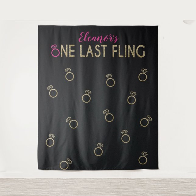 Tapiz Fondo para fotos de despedida de soltera, fiesta d (Anverso)