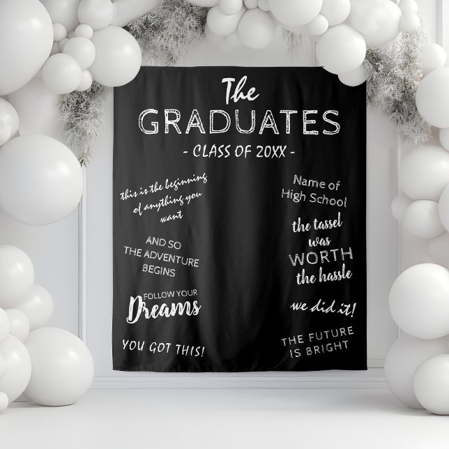Tapiz Fondo para fotos de fiesta de graduación inspirado (Subido por el creador)
