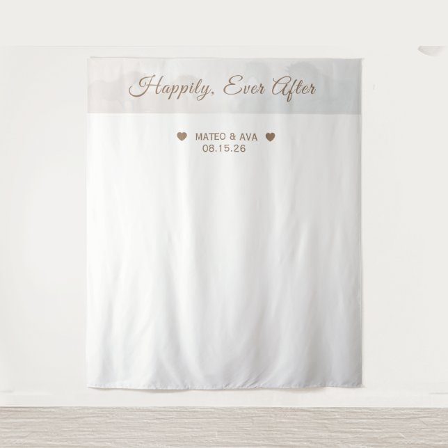 Tapiz Fondo Personalizado boda (Anverso)