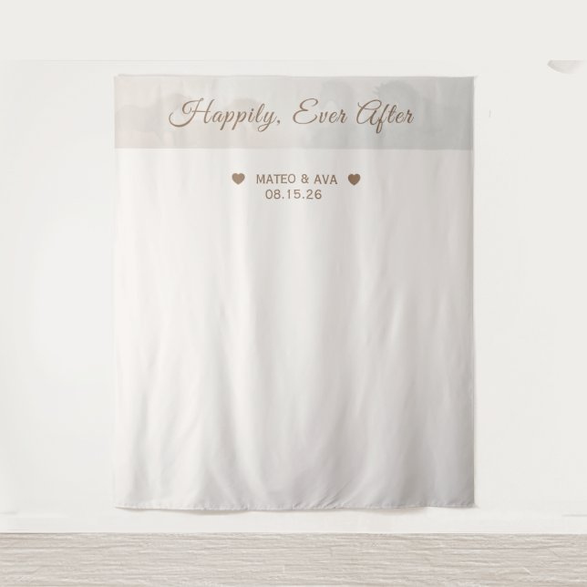 Tapiz Fondo Personalizado boda (Anverso)