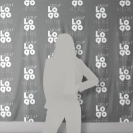 Tapiz Fondo personalizado de cabina de fotos gris con lo