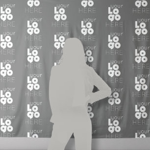 Tapiz Fondo personalizado de cabina de fotos gris con lo
