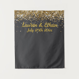 Tapiz Fondo personalizado de carbón gris oro para cabina