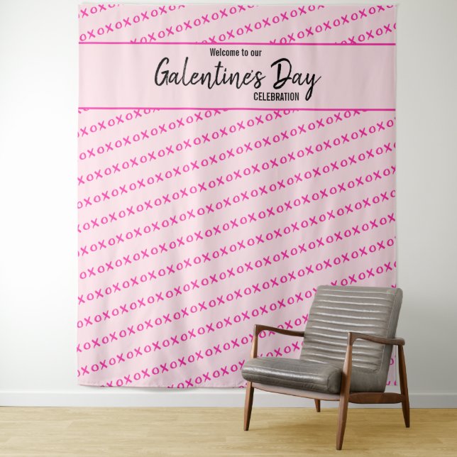 Tapiz Fondo personalizado de fotos del día de Galentine  (In situ)