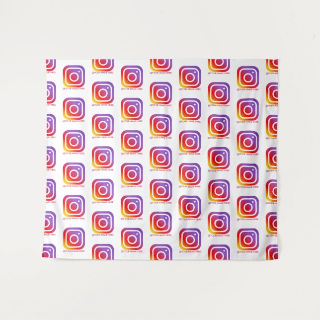 Tapiz fondo personalizado de logotipo comercial para ins (Anverso (horizontal))