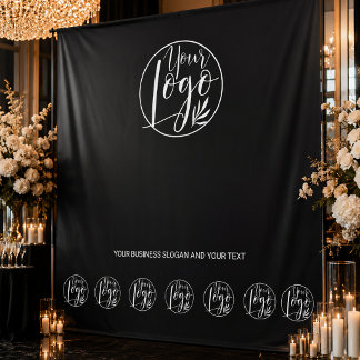 Tapiz Fondo personalizado de logotipo empresarial paso y