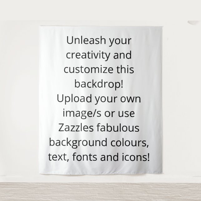 Tapiz Fondo personalizado fotográfico de boda o bebé (Anverso)