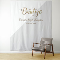 Fondo personalizado gris y dorado para Bautizo de