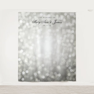 Tapiz Fondo personalizado para boda con luces de bokeh p