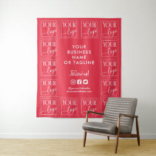 Tapiz Fondo rosa frambuesa para tu logo y redes sociales