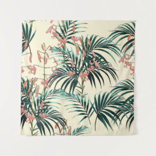 Tapiz Fondo tropical con plantas de selva. Sin inconveni