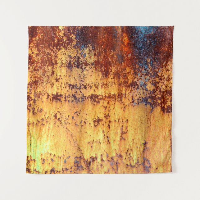 Tapiz Fondo y textura metalizado de hierro antiguo, meta (Anverso)