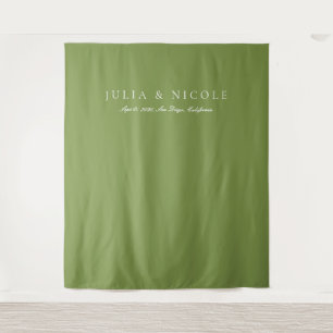 Tapiz Fondos de pancarta de caligrafía verde clásica par