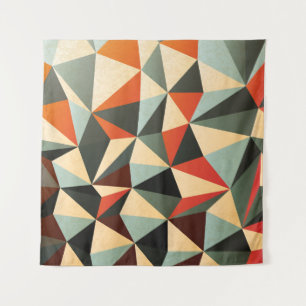 Tapiz Forma de diamante: diseño abstracto de vintage