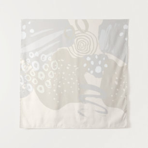 Tapiz Formas abstractas contemporáneas Líneas Círculos P