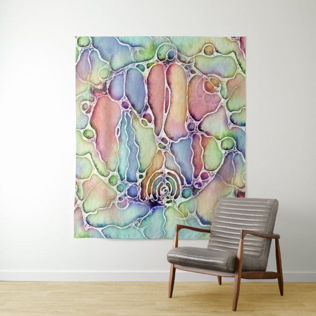 Tapiz Formas De Vida - Patrón De Arte Neurográfico 1 (In situ)