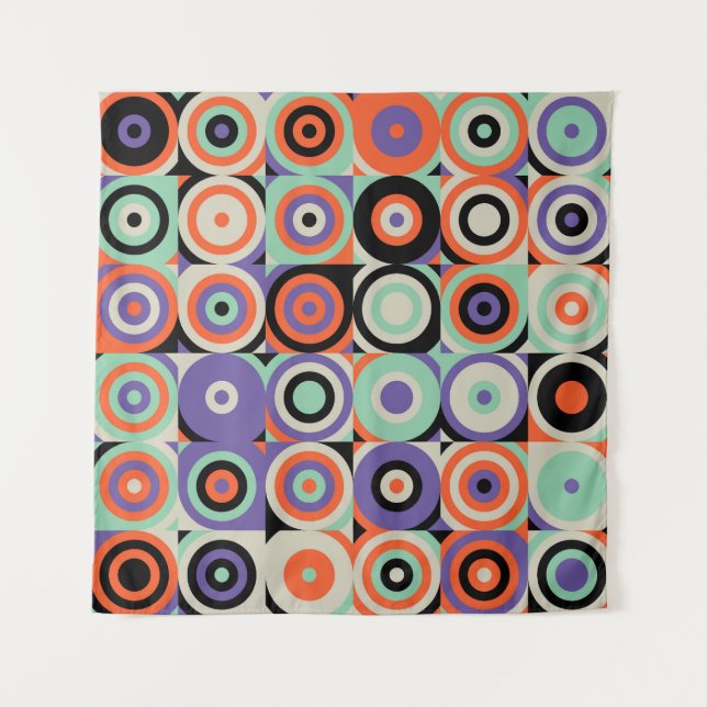 Tapiz Formularios Geométricos, Diseño de cosecha abstrac (Anverso)