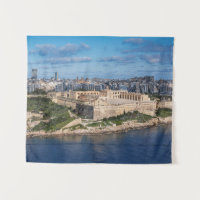 Fort Manoel y Sliema desde La Valeta, Malta
