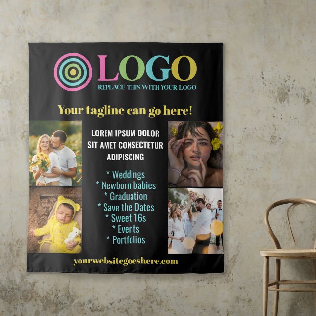 Tapiz Foto con logotipo negro Información de promoción p (Subido por el creador)