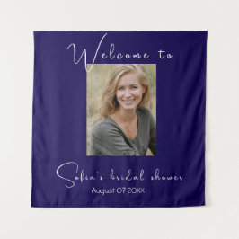 Tapiz Foto de acuarela de girasol azul oscuro para despe