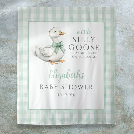 Tapiz Foto de Baby Shower Neutral de Silly Goose