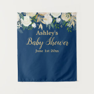 Tapiz Foto de Baby Shower Photo Booth Fondo Prop Gold