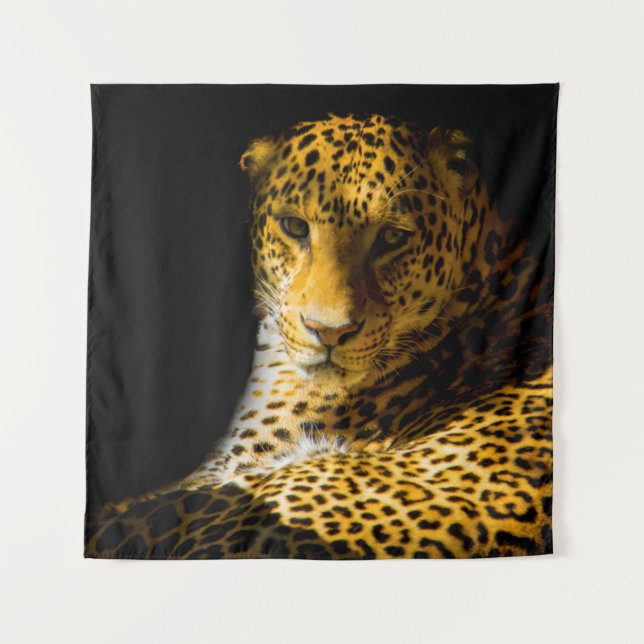 TAPIZ FOTO DE CERRADO DE LEOPARD (Anverso)