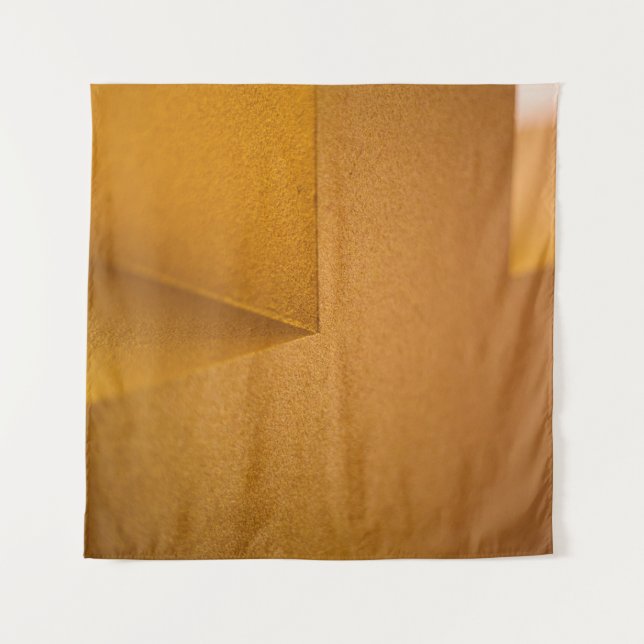 Tapiz Foto de cierre de la pared amarilla (Anverso)