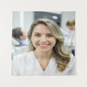 Tapiz Foto de dentista personalizar
