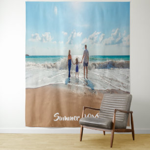 Tapiz Foto de familia recuerdo de vacaciones de verano t