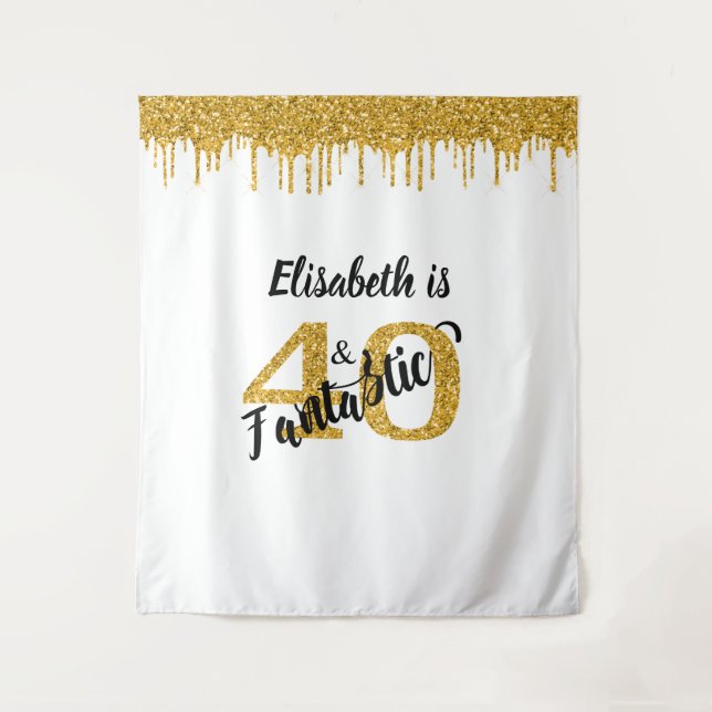 Tapiz Foto de fondo Booth 40 y Fantastic Fiesta Gold (Anverso)