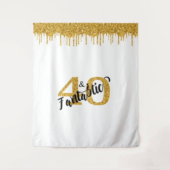 Tapiz Foto de fondo Booth 40 y Fantastic Fiesta Gold (Anverso)