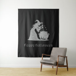 Tapiz Foto de fondo de Witch & Cauldron de Halloween