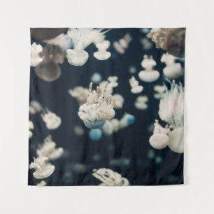 TAPIZ FOTO DE JELLYFISH BLANCO BAJO EL AGUA