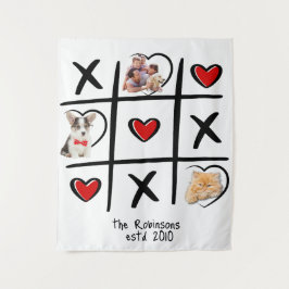 Tapiz Foto de la familia Tic-Tac-Toe