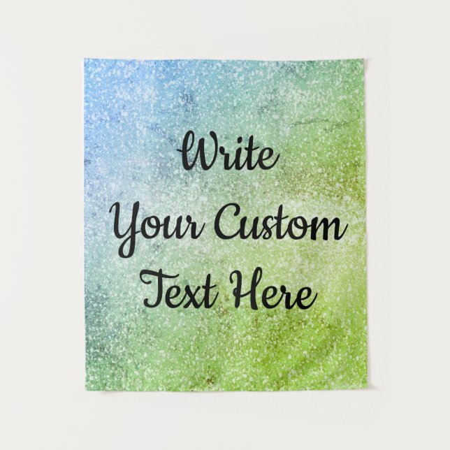 Tapiz Foto de la fiesta de cumpleaños de Sirena Fondo Ve (Anverso)