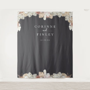 Tapiz Foto de marco de oasis bohemio rústico