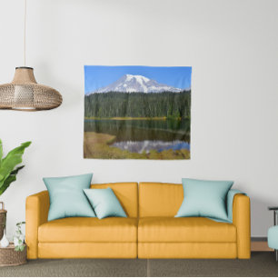 Tapiz Foto de Mount Rainier y Reflection Lake