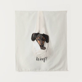 Tapiz Foto de perro de porcino de una familia Mascota