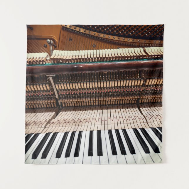 Tapiz Foto de piano de antiguo concierto (Anverso)