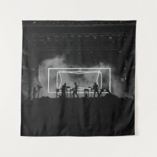 TAPIZ FOTO DE SILHOUETTE DE ROCK BAND EN EL ESCENARIO