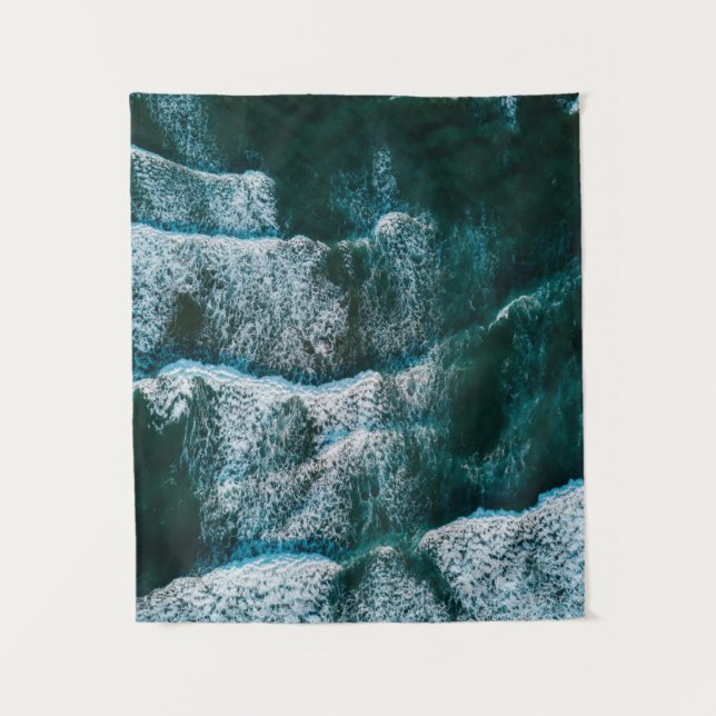 Tapiz Foto de vista superior del cuerpo del agua (Anverso)